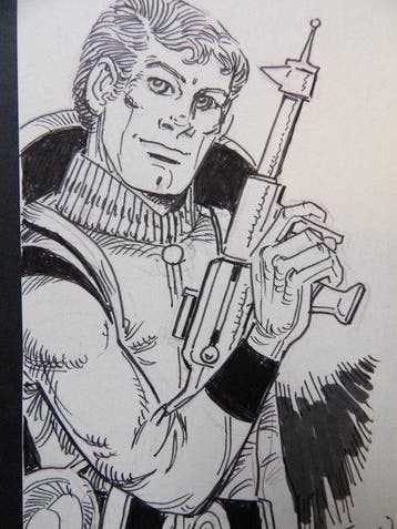 Eddy Paape - 1 Original drawing - Luc Orient - - portret - 1, Nieuw