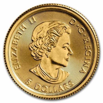 Canada. 5 Dollars 2020 1/10 oz $5 CAD Canada Gold North