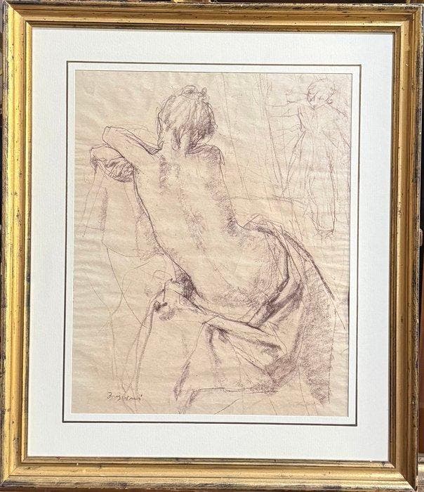 Antonio Bresciani (1902-1998) - Fanciulla, Antiek en Kunst, Kunst | Schilderijen | Klassiek
