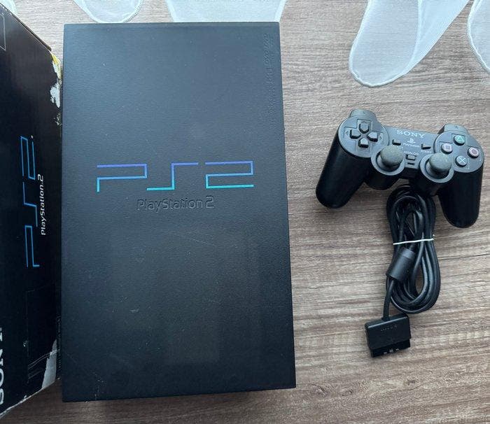 Sony - Playstation 2 (PS2) - Midnight black - Spelcomputer -, Games en Spelcomputers, Spelcomputers | Overige Accessoires
