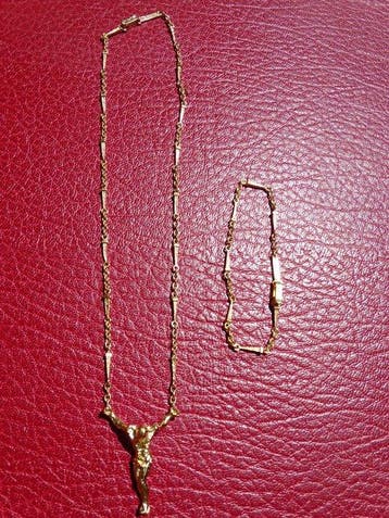 Zilver - Ketting met hanger - Na Salvador Dalí - Christus