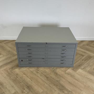 A1 tekenladekast (hxbxd) 58x113x83 cm,  grijs, Huis en Inrichting, Kasten | Overige, Gebruikt