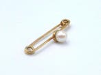 Broche - 18 carats Or jaune Perle