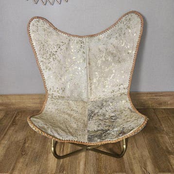 Chaise - Chaise papillon Butterfly (3107) - Métal, Toile,