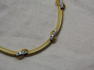 Ketting - 18 karaat Geel goud - 1.20ct. tw. - Diamant