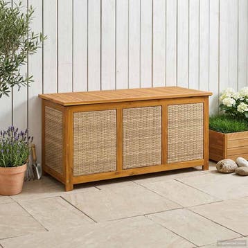 vidaXL Tuinopslagdoos 185 L Massief Acacia Hout 113 x 50 x, Tuin en Terras, Verzenden, Nieuw