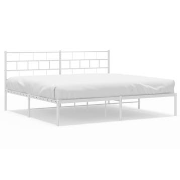 Metalen Bed 180x200 Wit | Tweede kansje | OP = OP, Huis en Inrichting, Slaapkamer | Bedden, Verzenden, Wit, Tweepersoons, Zo goed als nieuw