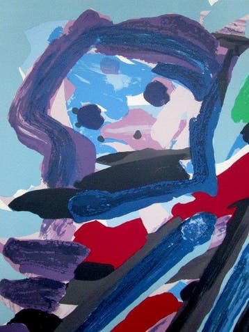 Karel Appel (1921-2006) - Walking with My Bird