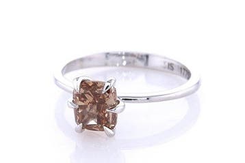 Zonder minimumprijs - Ring - 14 karaat Witgoud - 1.00ct. tw., Nieuw