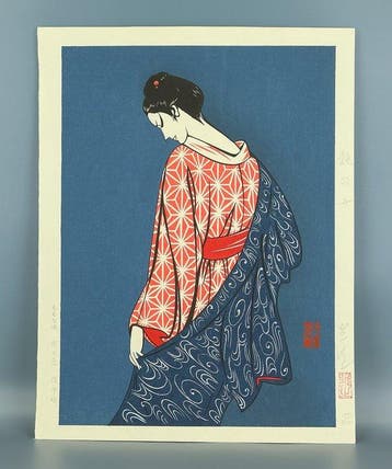 Original Woodblock Print - Tsuya no Onna(Woman of