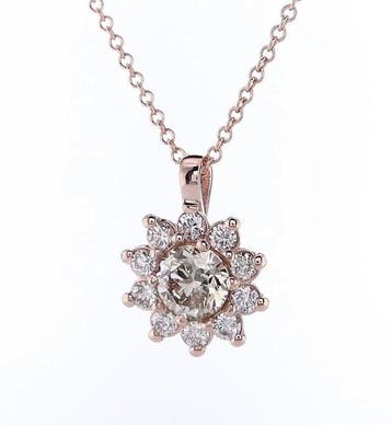 Zonder minimumprijs - Ketting met hanger - 14 karaat