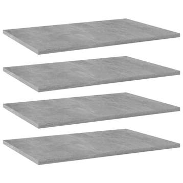 vidaXL Wandschappen 4 st 60x40x1,5 cm bewerkt hout, Huis en Inrichting, Woonaccessoires | Wandplanken en Boekenplanken, Verzenden