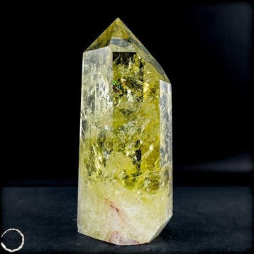 Prachtige citrien-obelisk – gouden helderheid met fonkelende, Verzamelen, Mineralen en Fossielen