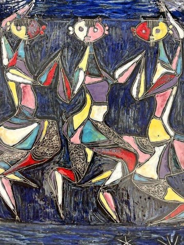 Marcello Fantoni - Wandbord - Keramiek