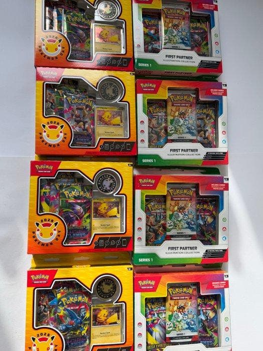 Pokémon - 8 Booster bundle - 4x Pokemon First Partner, Hobby & Loisirs créatifs, Jeux de cartes à collectionner | Pokémon