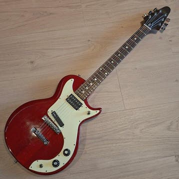 Hoyer - 50604 70s - Transparent Red - - Guitare électrique