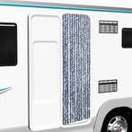 vidaXL Vliegengordijn 56x185 cm chenille blauw, wit en, Verzenden, Nieuw