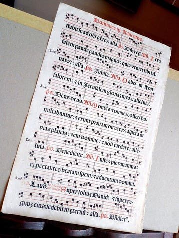 Catholic Church - Antiphonarium Romanum sheet Gregorian