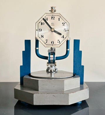 Elektromagnetische klok - Bulle - Chroom - Art Deco -