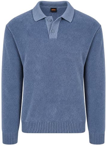 BOSS Kiplo Polo Medium Blauw maat Maat 52/54 (L) Heren, Kleding | Heren, Maat 52/54 (L), BOSS, Nieuw, Verzenden