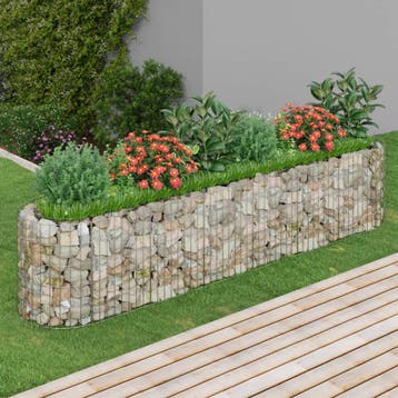 vidaXL Gabion plantenbak verhoogd 260x50x50 cm, Verzenden