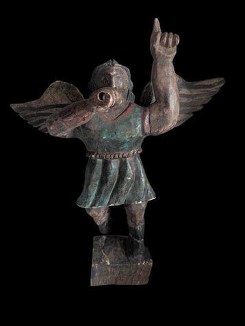 Escuela cuzqueña - sculptuur, Antiguo ángel Cuzqueño Juicio