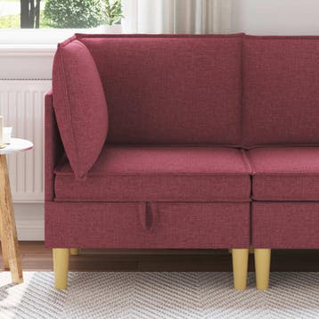 vidaXL Sofa met opslag Stof, Maison & Meubles, Verzenden