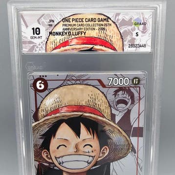 One Piece Graded card - 25th Monkey.D.Luffy P-001 - Graad 10, Hobby & Loisirs créatifs, Jeux de cartes à collectionner | Autre