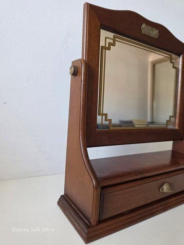 Stephens - Kaptafel - Verguld messing, Eik - schminktafel