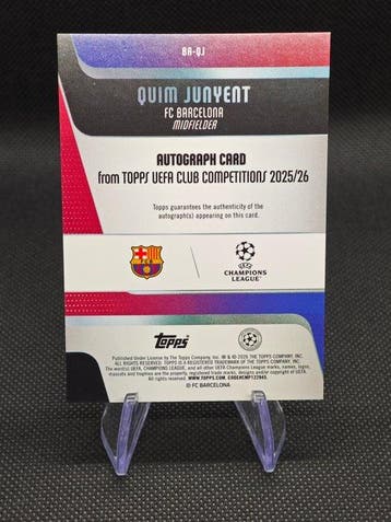 Topps UEFA Champions League Quim Junyent, Pedri, Gavi, Marc, Nieuw