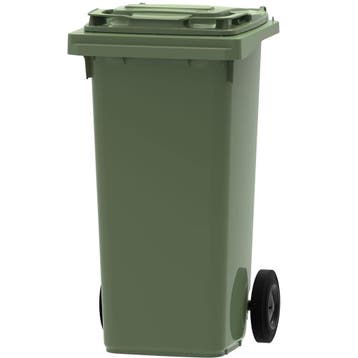 Rolcontainer | Kunststof | Groen | 120L | Klapdeksel |, Verzenden, Nieuw in verpakking