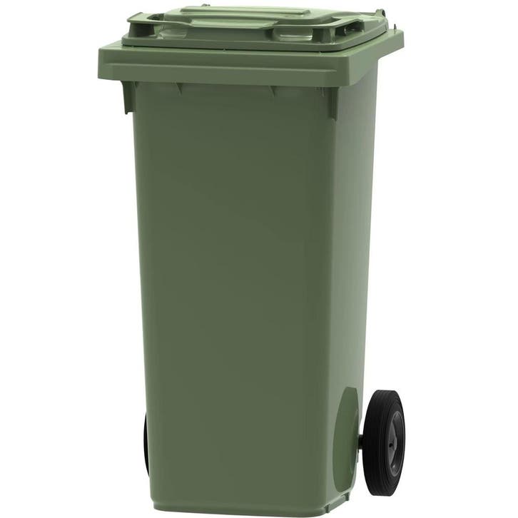 Rolcontainer | Kunststof | Groen | 120L | Klapdeksel |, Zakelijke goederen, Horeca | Keukenapparatuur, Nieuw in verpakking, Verzenden