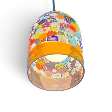 Filippo Maso - Plafondlamp - Amberkleurige lamp met