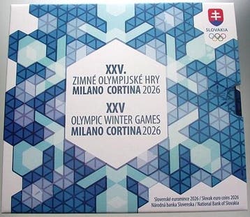 3,88 Euro,munten set 1 Cent-2 Euro 2026 Slowakei Republik, Postzegels en Munten, Munten | Europa | Euromunten, Verzenden, België