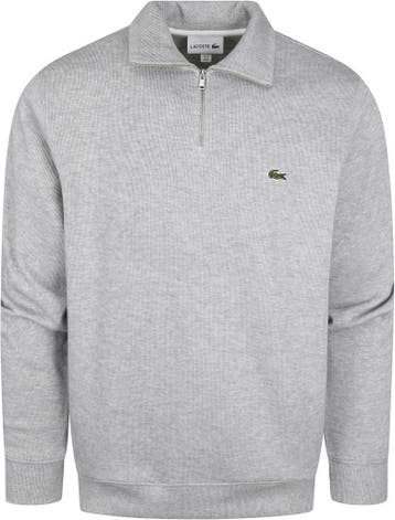 Lacoste Pullover Zipper Lichtgrijs maat Maat 52/54 (L) Heren, Maat 52/54 (L), Verzenden, Lacoste, Nieuw