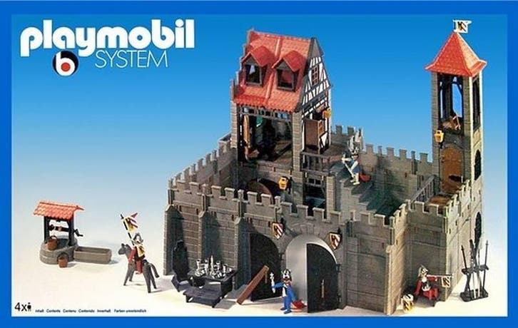Playmobil 3450 Middeleeuwen groot ridderkasteel 95% compl..., Hobby en Vrije tijd, Modelbouw | Overige, Gebruikt, Ophalen of Verzenden