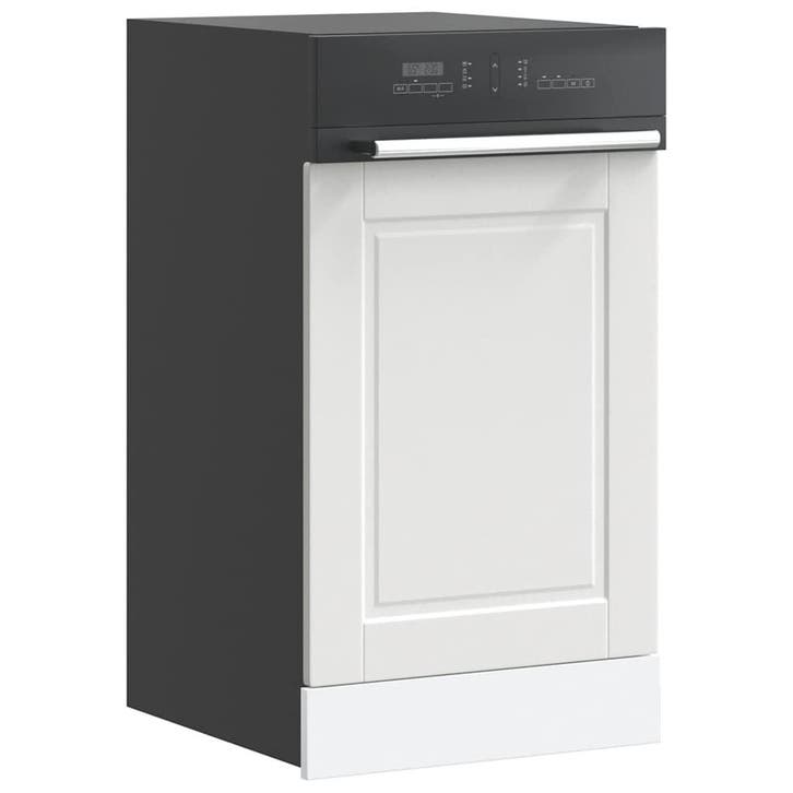 vidaXL Vaatwaspaneel Porto 45x1,5x57 cm bewerkt hout wit, Huis en Inrichting, Kasten | Overige, Nieuw, Verzenden