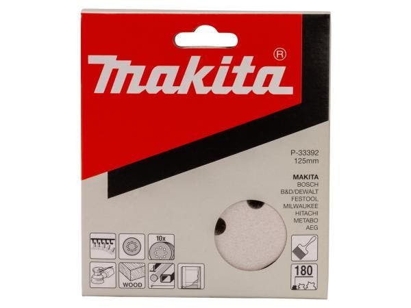 Veiling - 6x makita Schuurschijf 125mm A120 velcro, Doe-het-zelf en Bouw, Gereedschap | Handgereedschap