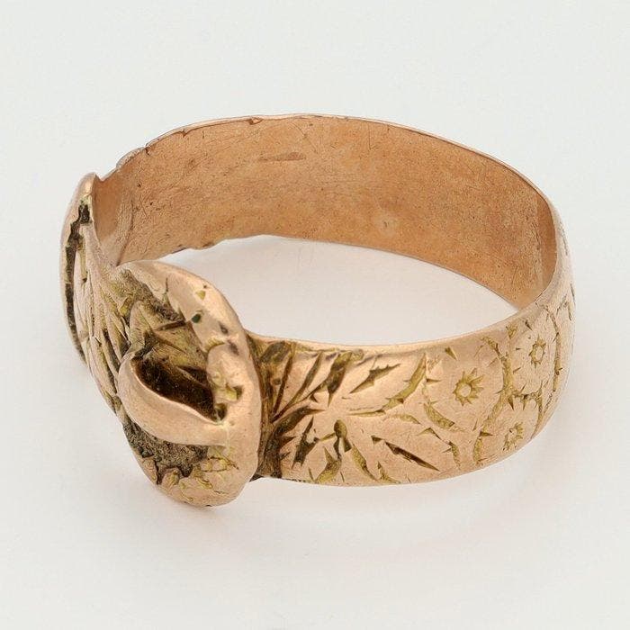 Ring - 9 kt. Roségoud, Bijoux, Sacs & Beauté, Bagues