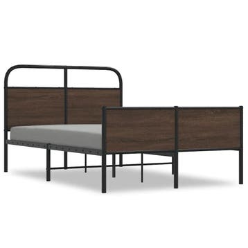 Bedframe eikenkleur 120x190 | Tweede kansje | OP = OP, Overige materialen, Bruin, Verzenden, 190 cm of minder