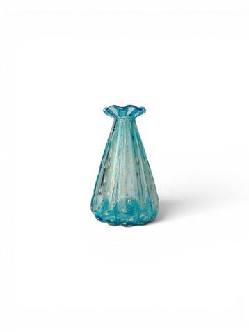 Vaas - Muranoglas - Vaas bolle goud 24 kt VR