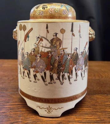 Senzan  - Wierookvat - Aardewerk - Satsuma Koro, Antiek en Kunst