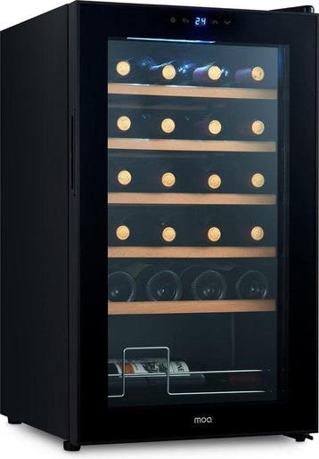 2dekans | MOA Wijnkoelkast – Met Houten Planken &, Elektronische apparatuur, Ophalen of Verzenden, Nieuw