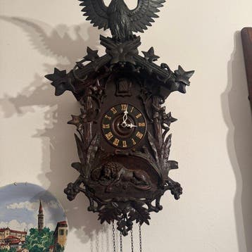 Pendule Forêt-Noire - Bois - 1850-1900 - Horloge à coucou