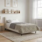 vidaXL Winter Duvet Gekwilt Lichtgrijs 155 x 200 cm, Verzenden, Nieuw