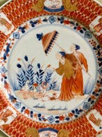 Zeldzaam Imari ‘Parasol’ Bord - Assiette - Porcelaine -