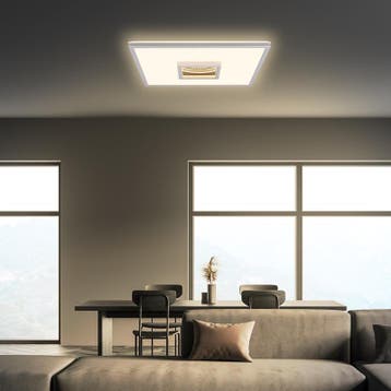 Panneau LED carré avec effet miroir infini - chrome - 42 x, Maison & Meubles, Verzenden, Neuf