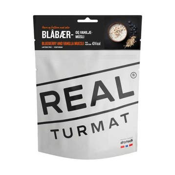 Bosbessen en Vanille Muesli - Real Turmat, Verzenden