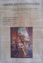 Fernando Ribaudo - Donna con Gatto, Antiek en Kunst