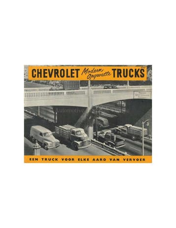 1948 CHEVROLET TRUCKS PROGRAMMA BROCHURE NEDERLANDS, Boeken, Nieuw